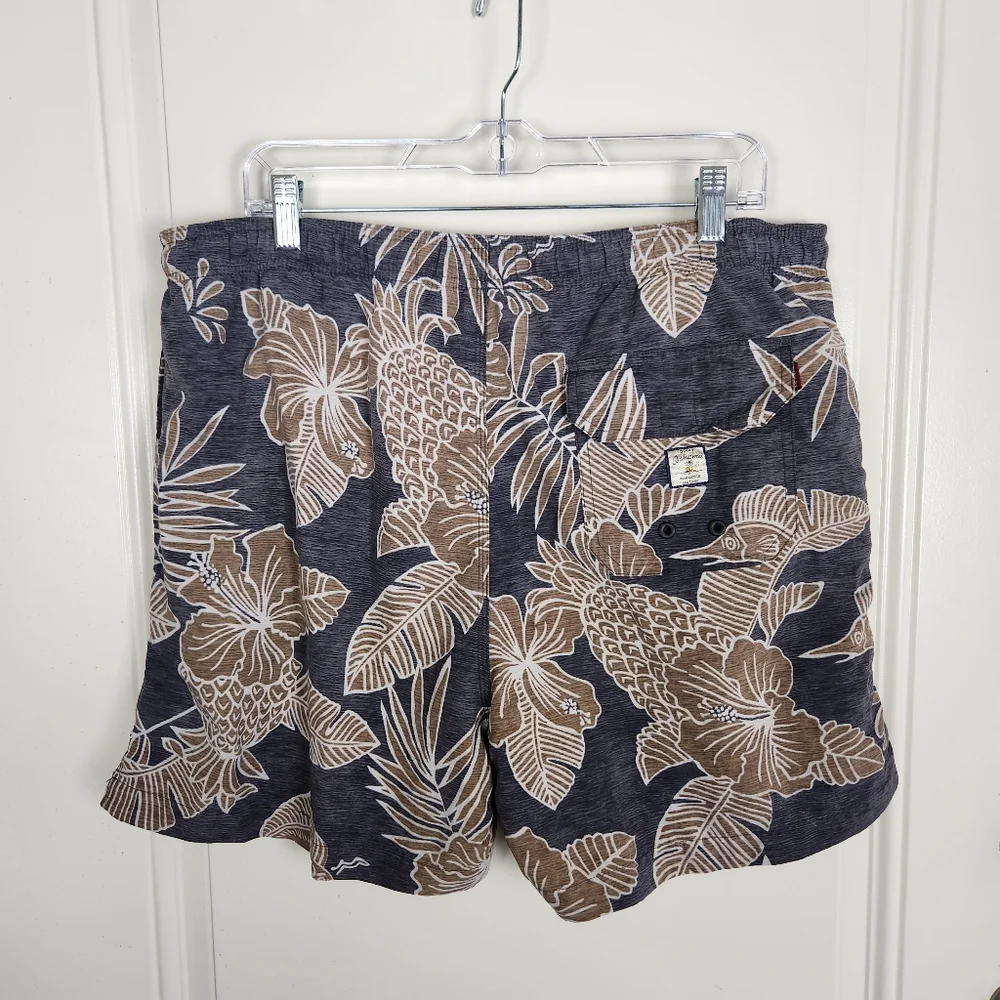 Tommy Bahama Mens Swim Trunks Nylon Shorts Tropical Size M